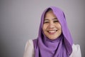Smiling Muslim Woman With Freckles Royalty Free Stock Photo