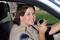 Smiling officer Royalty Free Stock Photo