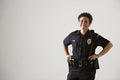 Smiling policewoman. Royalty Free Stock Photo