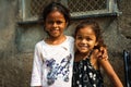 Smiling poor children from the Banganga slum