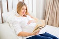 Smiling pregnant woman waiting for a boy or girl Royalty Free Stock Photo