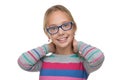 Smiling pretty blonde girl Royalty Free Stock Photo