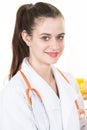 Pretty Smiling pretty medical woman doctor Royalty Free Stock Photo