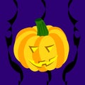 Smiling pumpkin on Halloween Royalty Free Stock Photo