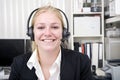 Smiling receptionist Royalty Free Stock Photo