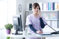 Smiling receptionist at the clinic Royalty Free Stock Photo