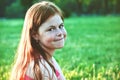 Smiling redhead girl