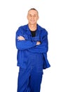 Smiling repairman with folded arms