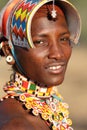 Smiling Samburu warrior in Archers Post, Kenya.