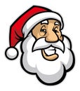 Smiling santa head Royalty Free Stock Photo