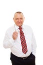 Smiling senior business man with glasses Royalty Free Stock Photo