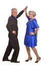 Smiling senior couple dancing Royalty Free Stock Photo