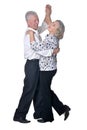 Smiling senior couple dancing Royalty Free Stock Photo