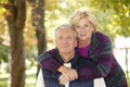 Smiling senior couple outdoor Royalty Free Stock Photo