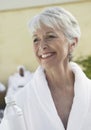 Smiling Senior Woman In Dayspa Royalty Free Stock Photo