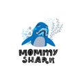 Sharks Family vector set