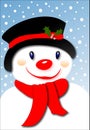 Smiling Snowman Royalty Free Stock Photo