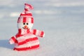 The smiling snowman striped