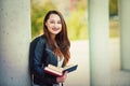 Smiling student girl