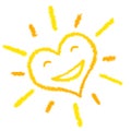 Sun Heart smiling