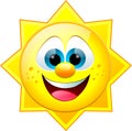 Smiling sun Royalty Free Stock Photo