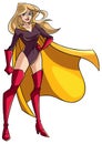 Superheroine Standing Tall Royalty Free Stock Photo