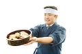 Smiling sushi chef Royalty Free Stock Photo