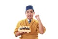 Smiling sushi chef Royalty Free Stock Photo
