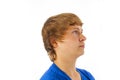 Smiling teen boy in studio Royalty Free Stock Photo