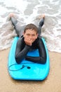 Smiling Teenage Surfer