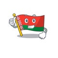 Smiling thumbs up flag belarus cartoon character style