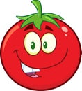 Smiling Tomato Cartoon Mascot Character