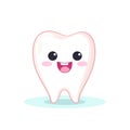 Smiling Tooth Graphic Isolated