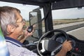 Smiling Truck Driver Royalty Free Stock Photo