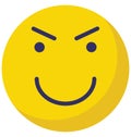 smiling, twinkling Vector Isolated Icon which can easily modify or edit