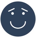 smiling, twinkling Vector Isolated Icon which can easily modify or edit