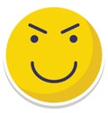 smiling, twinkling Vector Isolated Icon which can easily modify or edit