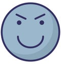 smiling, twinkling Vector Isolated Icon which can easily modify or edit