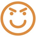 smiling, twinkling Vector Isolated Icon which can easily modify or edit