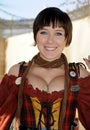 Smiling Voluptuous Maiden