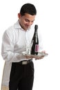 Smiling waiter, servant or bartender Royalty Free Stock Photo