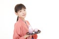 A smiling waitress Royalty Free Stock Photo