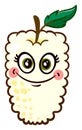 Smiling white mulberry, illustration, vector