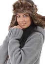 Smiling woman dressed for winter fun Royalty Free Stock Photo