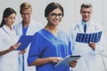 Smiling Woman Nurse Portrait. Royalty Free Stock Photo