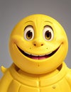 Smiling yellow man with big eyes Royalty Free Stock Photo