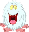 Smiling yeti cartoon