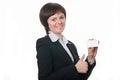 Smiling young business woman Royalty Free Stock Photo