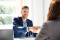 Two Businesspeople Shaking Hands Royalty Free Stock Photo