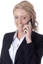Smiling young businesswoman on the phone Royalty Free Stock Photo